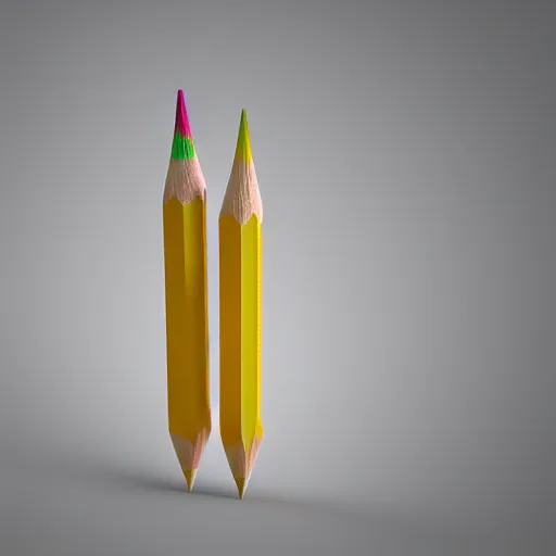 Prompt: realistic pencil 3d, no background, Octane render, Cinema 4d