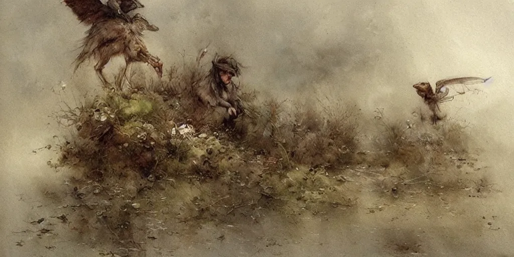 Prompt: ( ( ( ( landscape. muted colors. ) ) ) ) by jean - baptiste monge!!!!!!!!!!!!!!!!!!!!!!!!!!!!!!