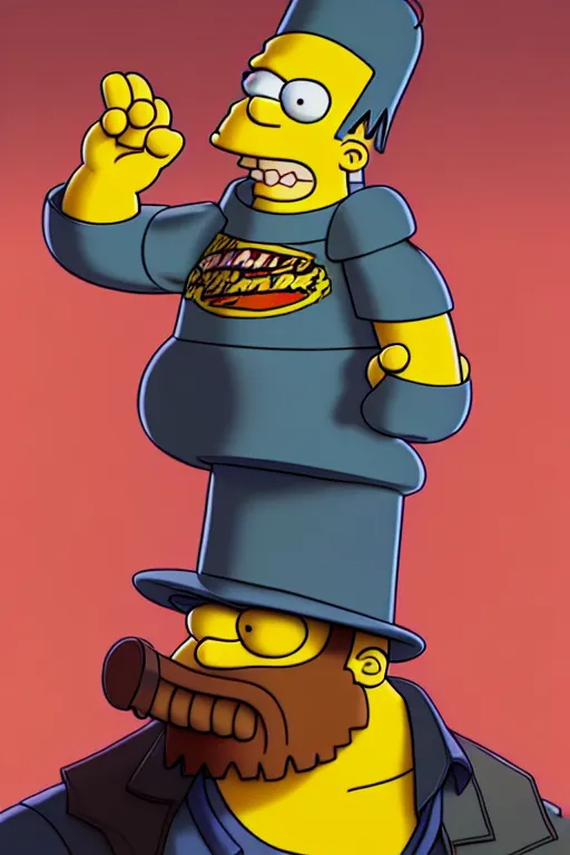 Image similar to clear portrait of bart from the simpsons, cottagecore!!, mafia background hyper detailed, character concept, full body, dynamic pose, intricate, criminal appearance, highly detailed, digital painting, artstation, concept art, smooth, sharp focus, illustration, art by artgerm and greg rutkowski and alphonse mucha
