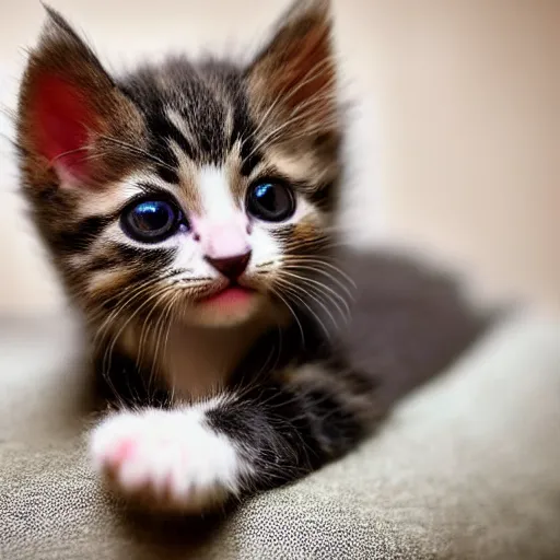 Image similar to high detail shot of a cute kitten