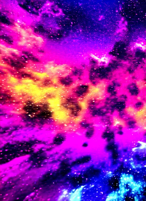 Prompt: purple and yellow abstract, voxel - based galaxy background, unreal engine, high contrast, high quality wallpaper, 4 k