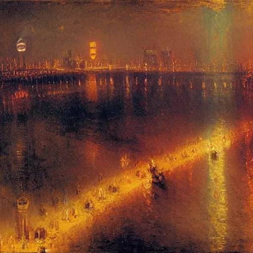 Prompt: Shanghai, night, China, Turner