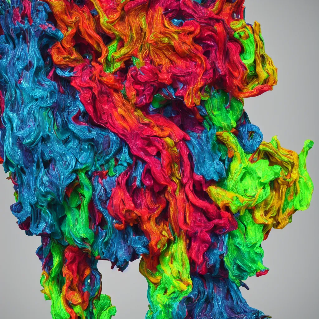 Image similar to painful pleasures by lynda benglis, octane render, colorful, 4 k, 8 k