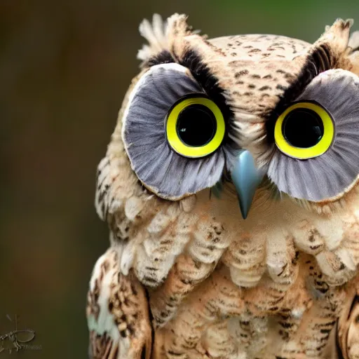 Prompt: cute french owl 8 k