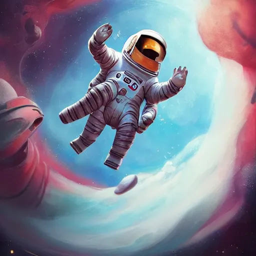 Image similar to astronaut penguin floating in space, movie by nuri iyem, james gurney, james jean, greg rutkowski, anato finnstark. pixar. hyper detailed, 5 0 mm, award winning photography