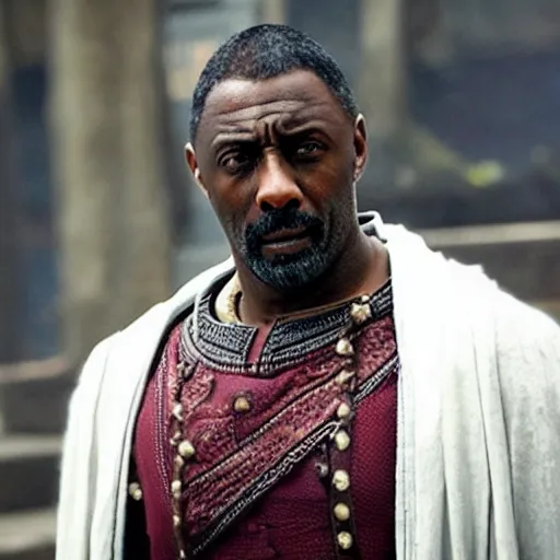 Prompt: idris Elba as a character in assassin’s creed