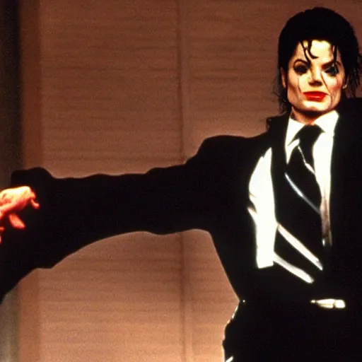 Prompt: Michael Jackson in American Psycho (1999)