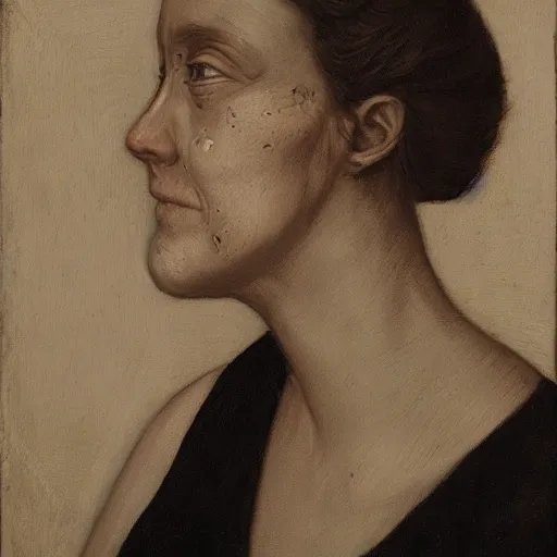 Prompt: portrait of a woman with a scar on her cheek