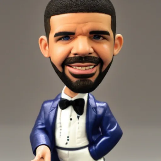 Prompt: drake as a bobblehead figure, ebay photo