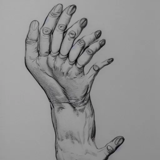 Image similar to anatomically accurate hands, george bridgman