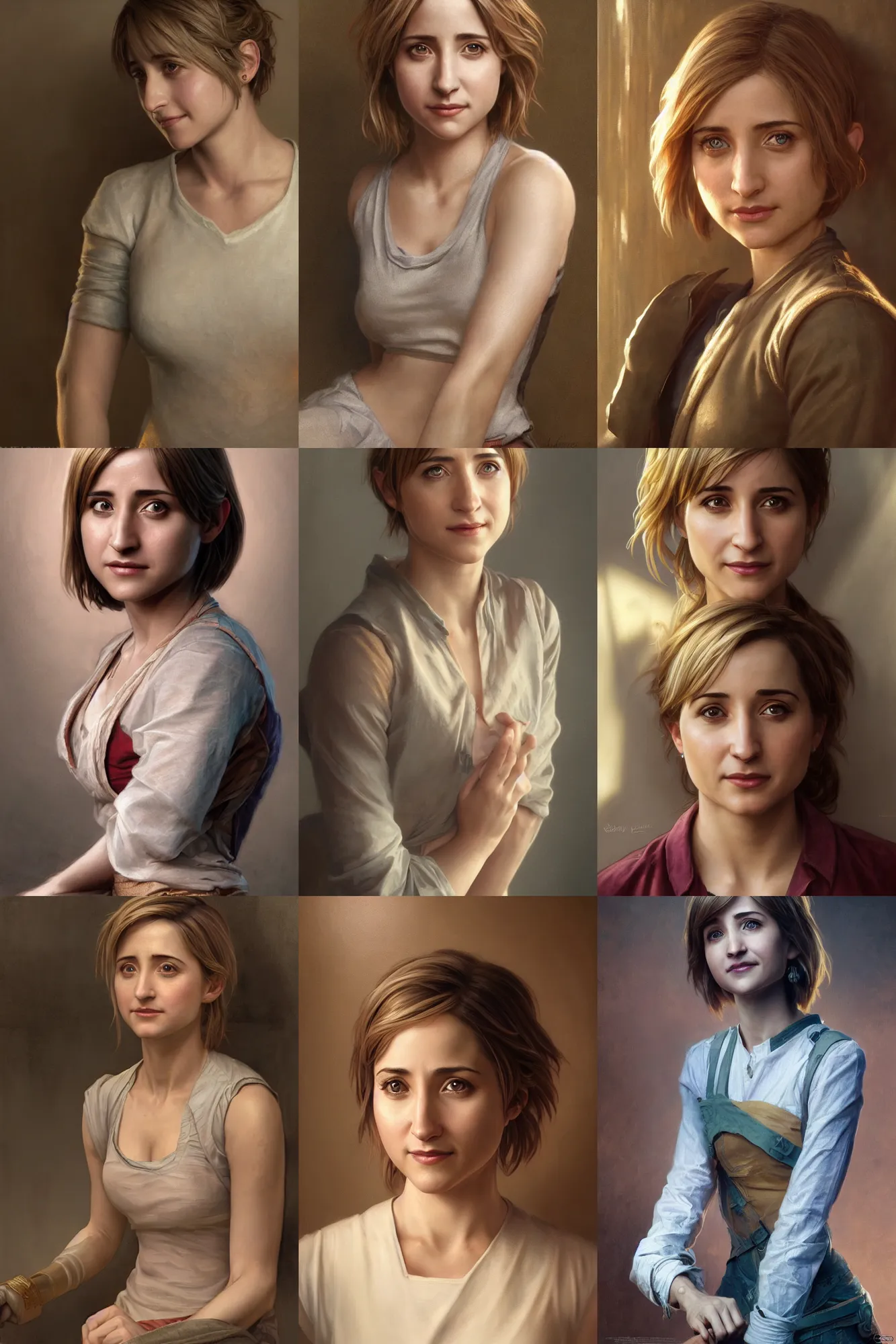 Prompt: painting of allison mack, ultra realistic, sharp details, subsurface scattering, intricate details, warm lighting, beautiful features, highly detailed, photorealistic, octane render, 8 k, unreal engine, art by artgerm and greg rutkowski and alphonse mucha