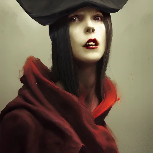 Image similar to a vampire wearing a dunce cap, morningstar, ultra high detailed, oil painting, greg rutkowski, charlie bowater, yuumei, yanjun cheng, unreal 5, daz, hyperrealistic, octane render, rpg portrait, dynamic lighting