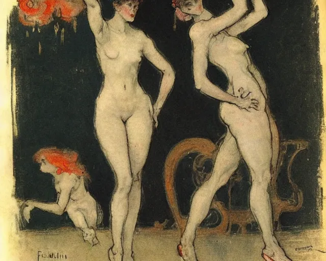 Image similar to felicien rops