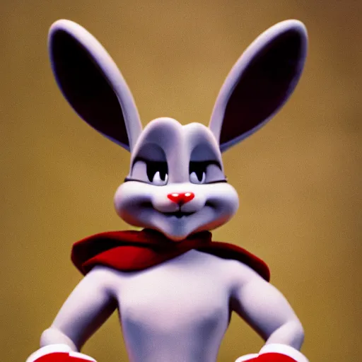 Prompt: bugs bunny photo from marvel movie, award winning photography, 50 mm