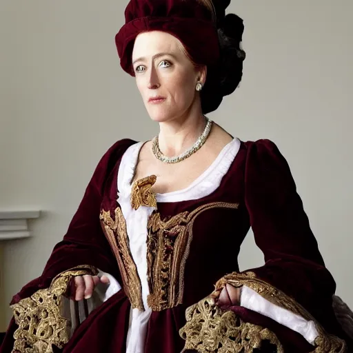 Prompt: catherine the great playing the role of gillian anderson