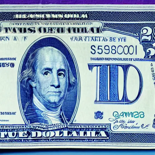 Image similar to blue 20 dollar bill