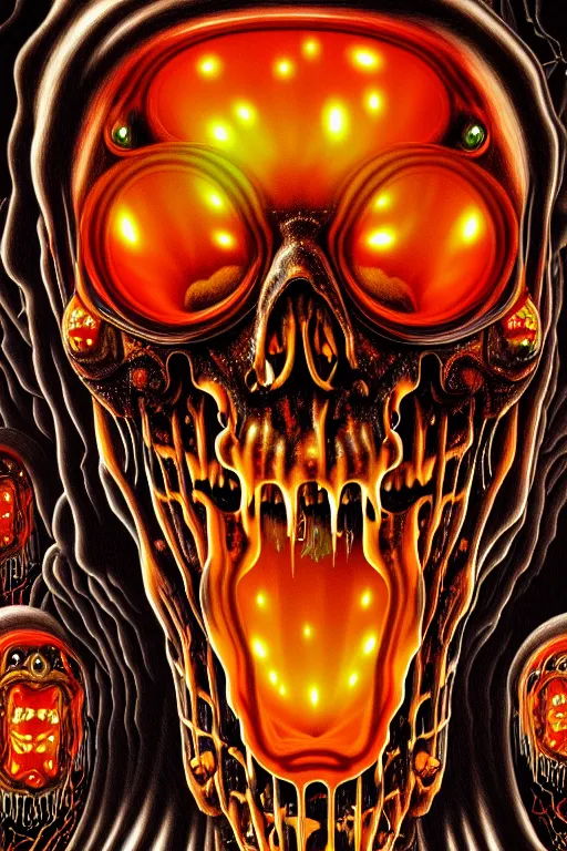 Image similar to a detailed photorealistic image of a transparent jelly nightmare zombie horror machine depth of field electronic chemistry by johfra bosschart, lisa frank, dark fantasy art, high detail, trending on artstation