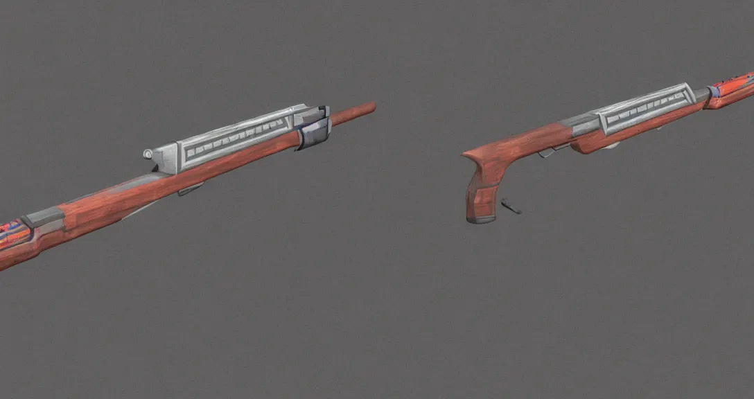 Prompt: Aztec Shotgun, Render, Concept Art