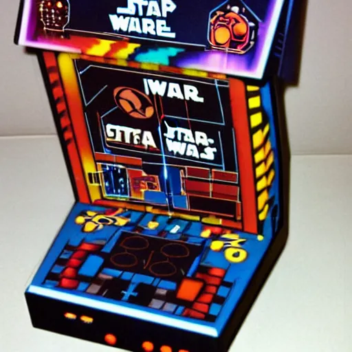 Image similar to 1 9 8 0 s - era tabletop electronic game version of atari's star wars arcade game