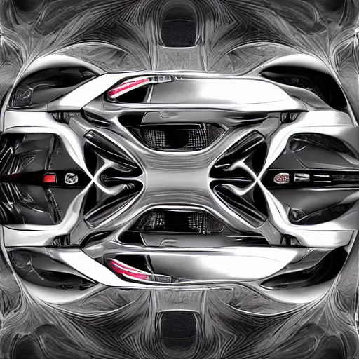 Image similar to Car themed fractal, 3d fractal, ferarri, supercar