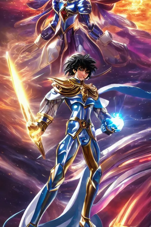 Image similar to 2 0 2 2 knights of the zodiac saint seiya battle for sanctuary hero suit armor comics mask minimalist verytoon nautiljon animes toei animation namco bandai, art by artgerm and greg rutkowski and magali villeneuve