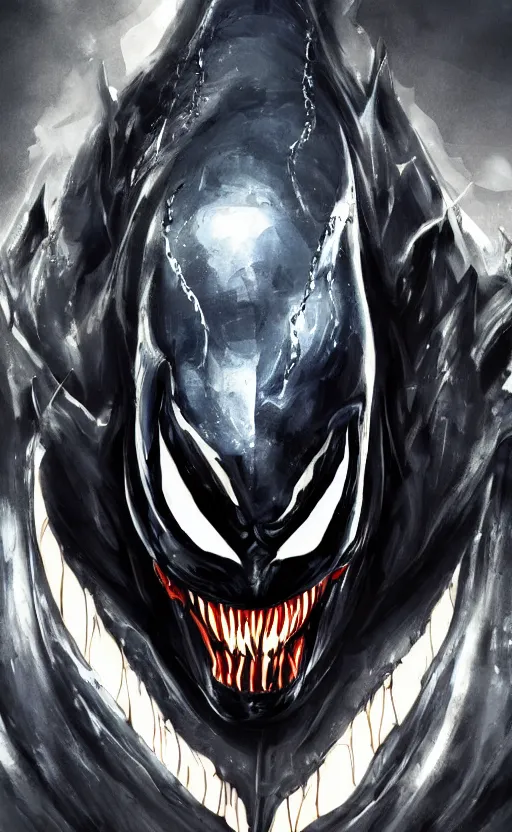 Image similar to venom as batman, dynamic lighting, photorealistic fantasy concept art, trending on art station, stunning visuals, terrifying, creative, cinematic