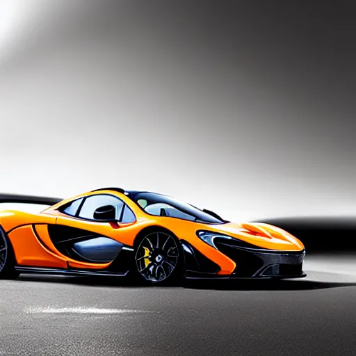 Prompt: “McLaren P1 Forza Cover Art”