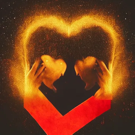 Prompt: double exposure of love, symbols of live, explosion, love is the most relevant theme, love is infinity, love is begin of all, 8 k resolution, artistic mode, artistic, trending on instagram, long exposure, love art, serious, twilight vibes