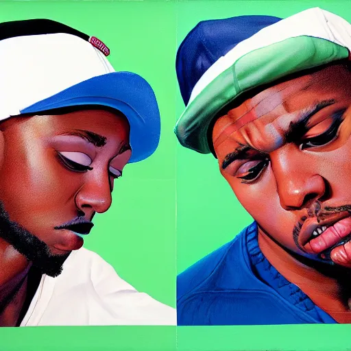 Prompt: detailed details photorealistic pictures of 9 0 s hip hop cover album from rapper two ballz, this album called hustle on the buut, in the style of bob peak and alex ross, gouache and wash paints color, detailed details facial and body and human environments and background and foreground proportionate, detailed 5 k details, detailed string text.