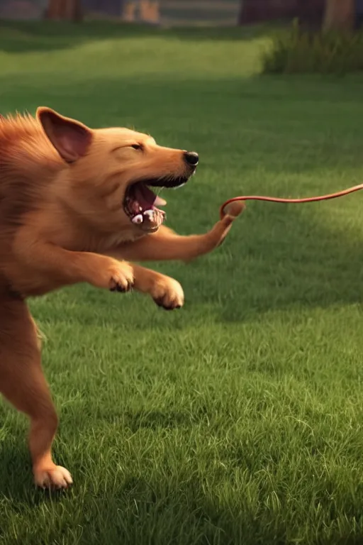 Image similar to funny dog tries to catch its own tail. realistic, refined, detailed, cinematic lighting, unreal engine, 8 k, hd extremely detailed. 4 k. award winning. ultra realistic photo.