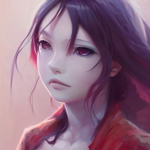 Image similar to anime portrait of an axolotl by Stanley Artgerm Lau, WLOP, Rossdraws, James Jean, Andrei Riabovitchev, Marc Simonetti, and Sakimichan, trending on artstation