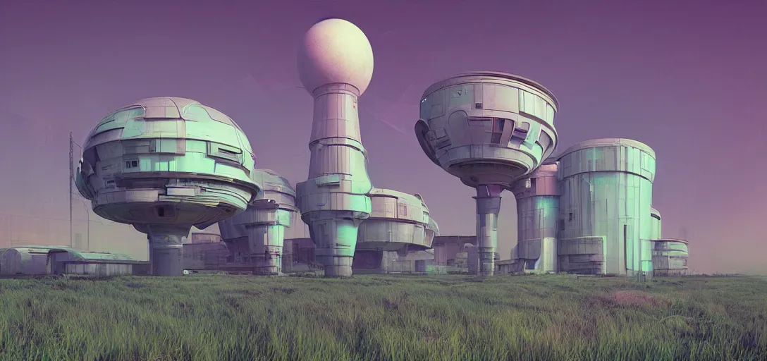 Image similar to futuristic abandoned solarpunk power station, sci - fi, digital art by beeple