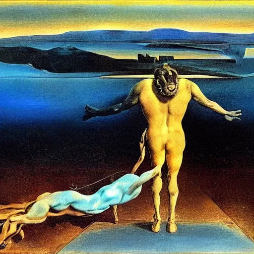 Image similar to the end of the world by salvador dali