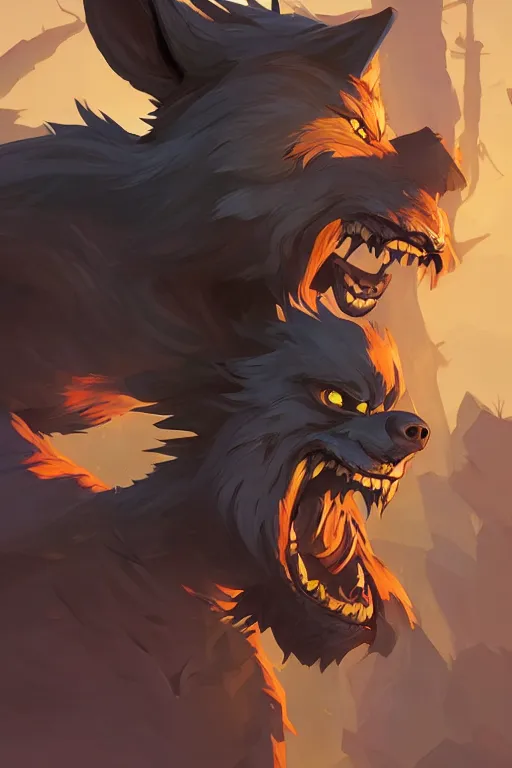 Prompt: werewolf Video game icon design , 2d game fanart behance hd by Jesper Ejsing, by RHADS, Makoto Shinkai and Lois van baarle, ilya kuvshinov, rossdraws global illumination