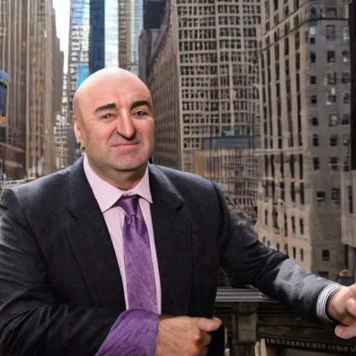 Image similar to Kevin O'Leary in medieval New York