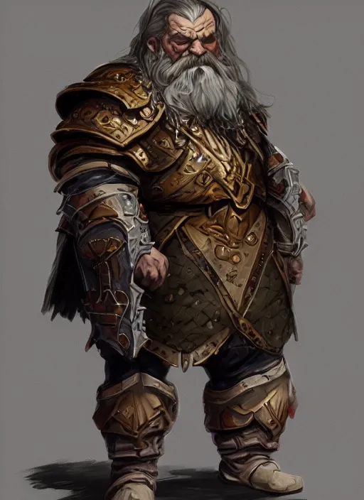 Prompt: a concept art of a angry dwarf from Disciples 2, heavy armor, intricate, detailed, award winning, fantasy, concept of Warhammer, concept art, trending on artstation, Dungeon and Dragons