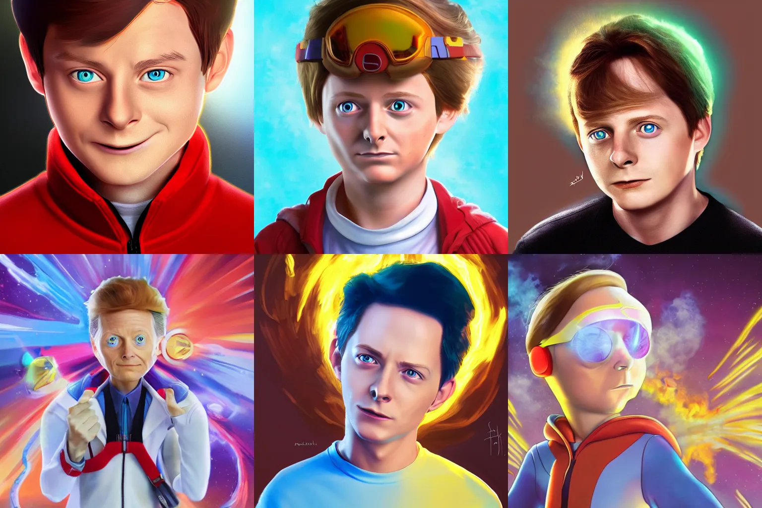Prompt: photo of 18-year-old Michael J. Fox as Morty Smith, Sony a79, epic, hyper realistic, trending on artstation