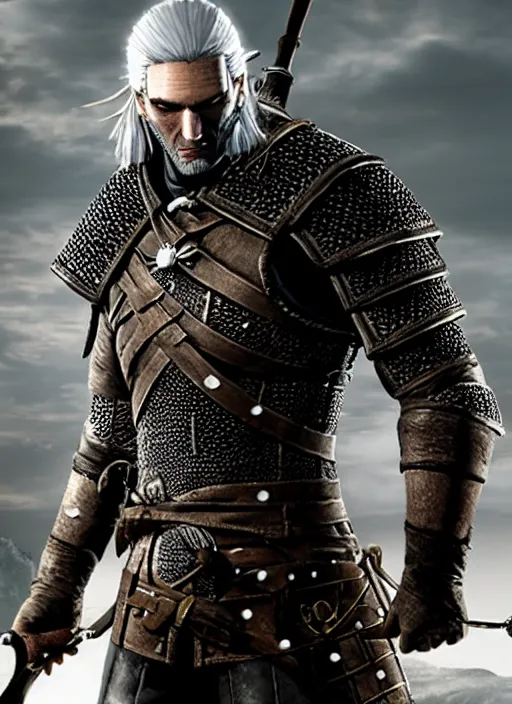 Geralt of Rivia in Dark Souls, screenshot, ps3