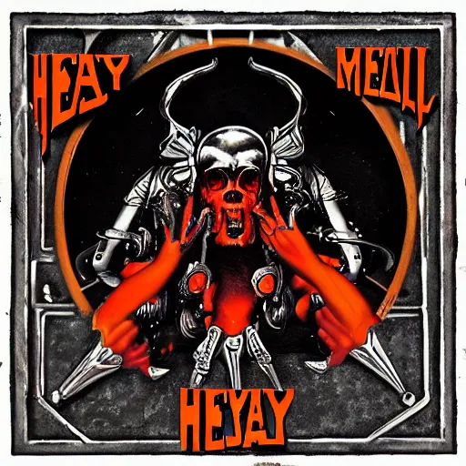 Image similar to heavy metal album cover