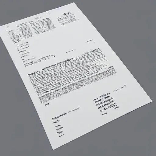 Prompt: detailed scan of a single A4 sized paper, cmr sheet, packaging list, printed page, scanned document, tables, high definition, signature on the bottom, header, no background