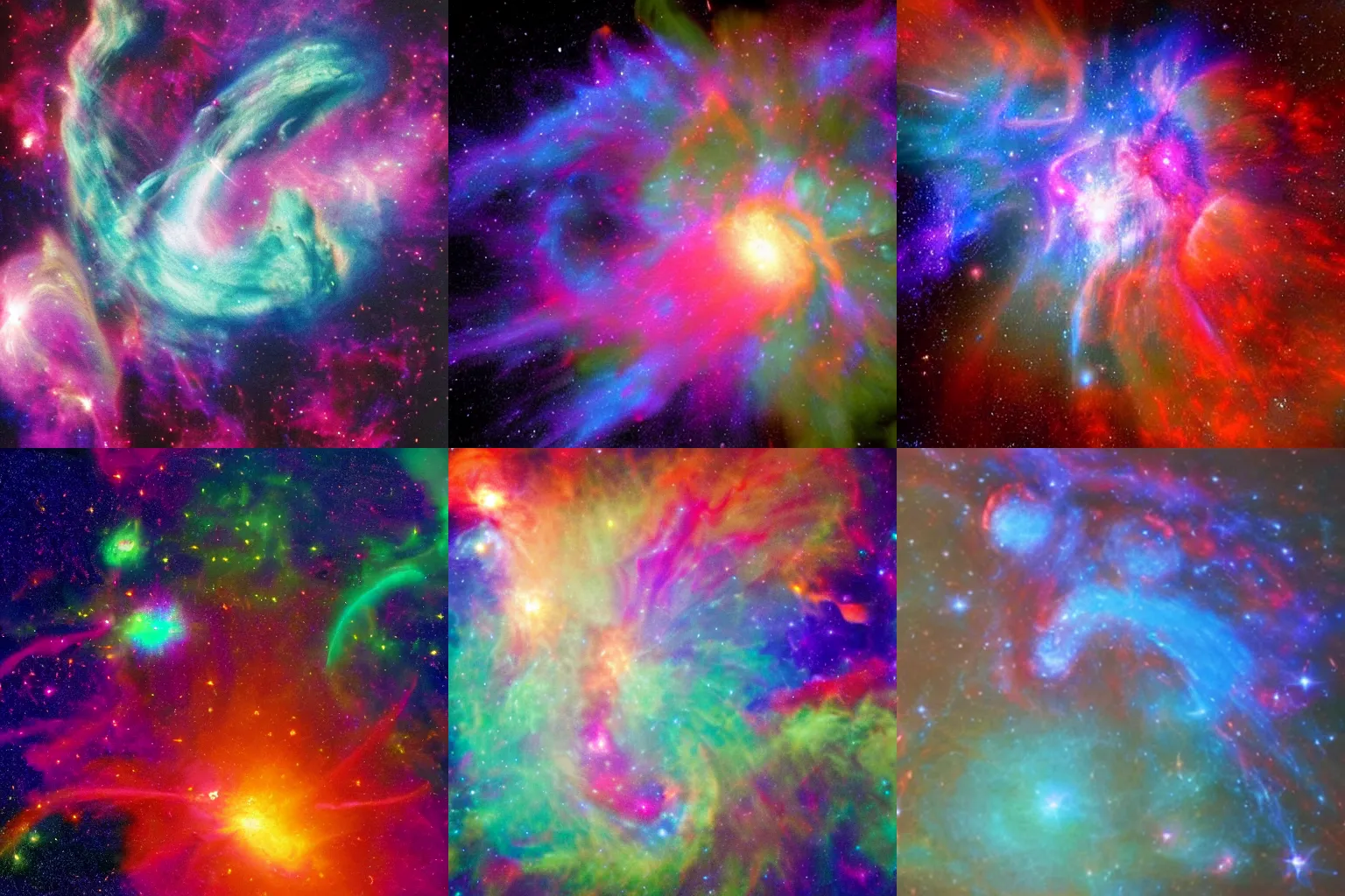 Prompt: psychic symbols in the galactic atmosphere of space sever the cylindrical with a plume of colorful fumes made out of nebula and dust that rise from the psychic break limit in the style of giger, colorized