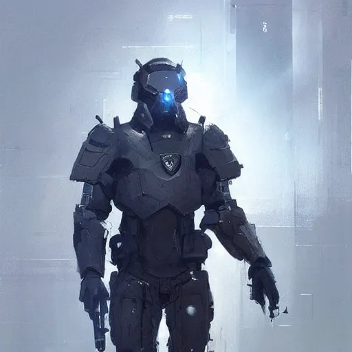 Image similar to concept art by greg rutkowski, a futuristic soldier, roughly from the 2 5 th century, wearing a futuristic tactical gear, elegant, baroque and renaissance look, artstation hq.