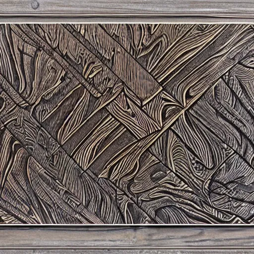 Image similar to a creative pattern that has never been seen before, HD, wood etching