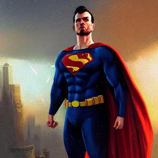 Image similar to highly detailed portrait, batman superman, in gta v, stephen bliss, unreal engine, fantasy art by greg rutkowski, loish, rhads, ferdinand knab, makoto shinkai and lois van baarle, ilya kuvshinov, rossdraws, tom bagshaw, global illumination, radiant light, detailed and intricate environment