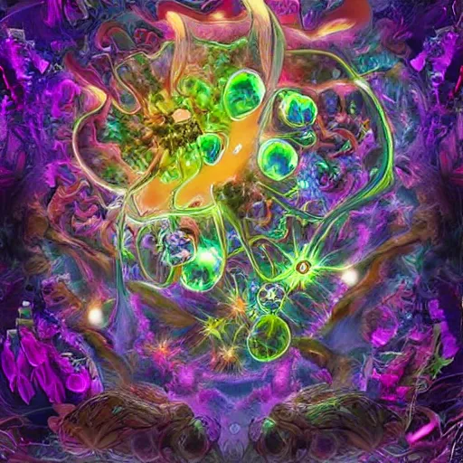 Prompt: rutowski gurney mucha shinkawa ngai kago ito esoteric hypnogogic ethereal ethereality dreamscape deepdream maximalist trippy psychedelic googledeepdream wombodeepdream primordial interplanetary nebula galaxy apophasis fractal flame inferno dragon nuclear electricity powerful incredible beautiful gorgeous beautiful pretty lady