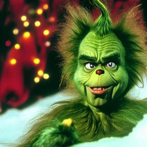 Image similar to A still of Danny Devito as the Grinch in How the Grinch Stole Christmas (2000)