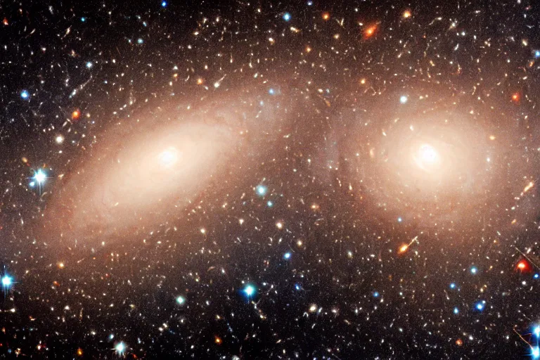 Image similar to a remarkable hubble space telescope photo of a unique galaxy, highly detailed, 4 k,