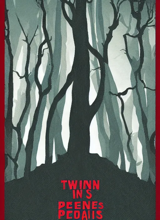 Image similar to twin peaks movie poster art by matthew joseph peak