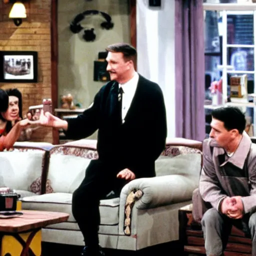 Prompt: hitler in friends sitcom