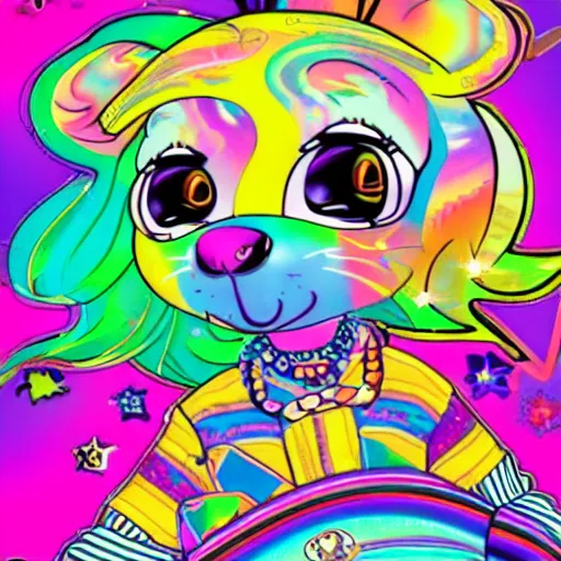 Image similar to Lisa Frank and AC-BU collaboration